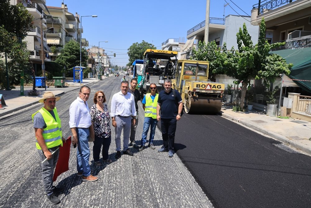 Έργα ΔΕΥΑΛ στην περιοχή του Αγίου Θωμά. Ασφαλτόστρωση οδού.