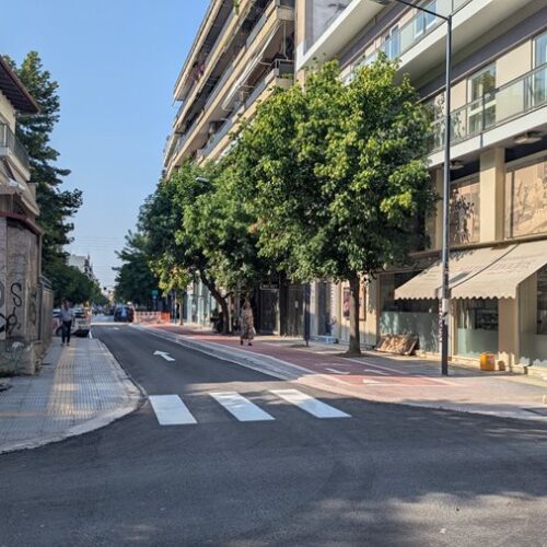 Το νέο τμήμα της οδού Ανθίμου Γαζή