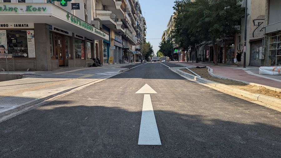 Το νέο τμήμα της οδού Ανθίμου Γαζή