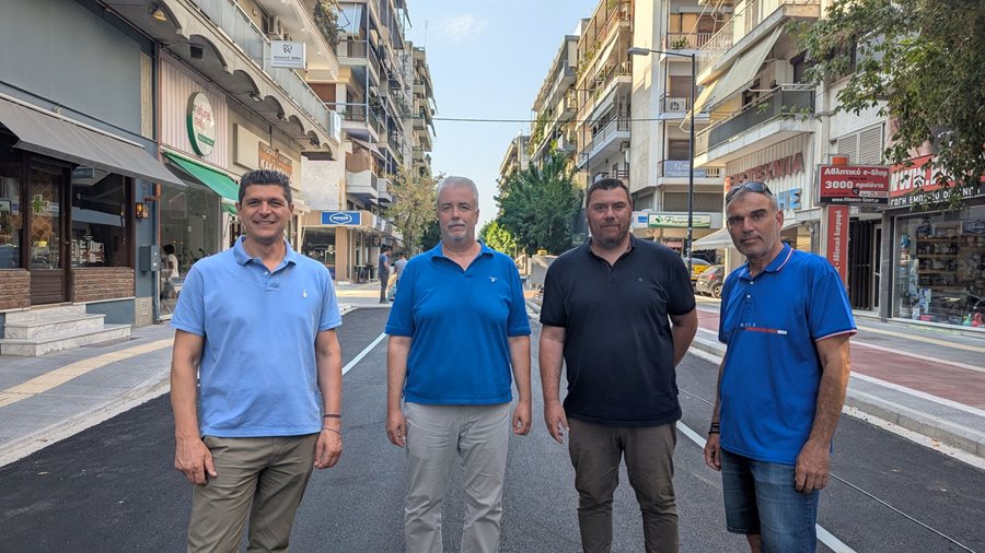 Το νέο τμήμα της οδού Ανθίμου Γαζή