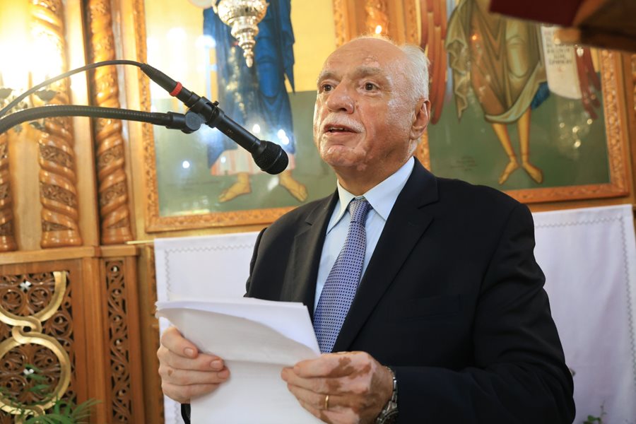 Στιγμιότυπο από τις εκδηλώσεις για την 144η επέτειο απελευθέρωσης της Λάρισας από τον τουρκικό ζυγό.