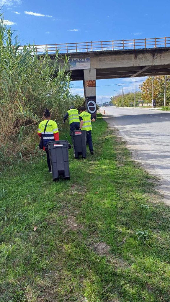 Στιγμιότυπο από τον καθαρισμό οδικών δικτύων