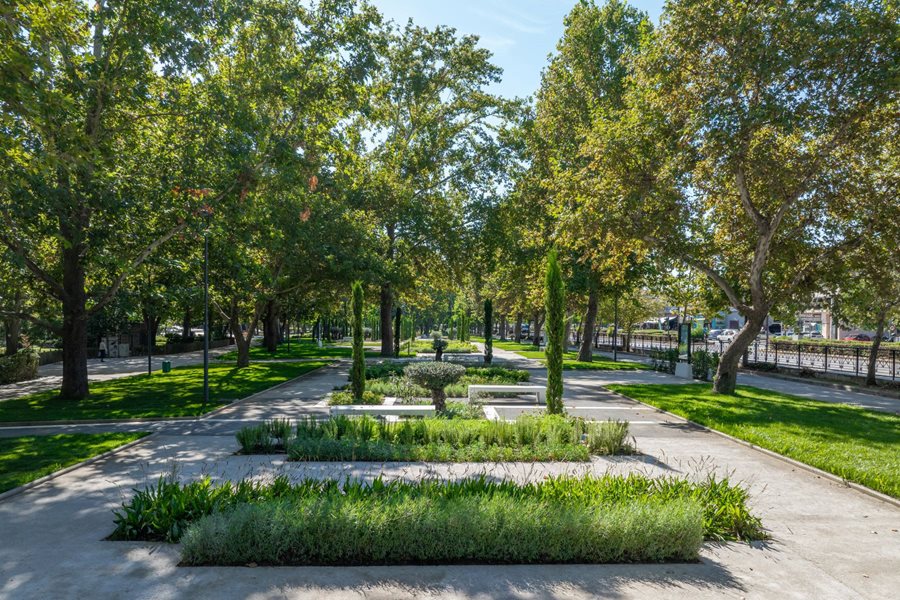 Στιγμιότυπο από τον Ιπποκράτειο Βοτανικό Κήπο στο Πάρκο Αλκαζάρ 